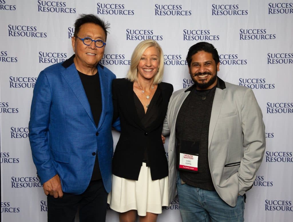 Goro Gupta with Robert Kiyosaki
